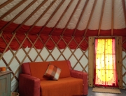 glamping yurt